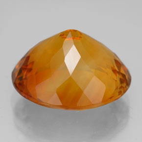 Citrino laranja natural 13,96ct, corte oval, VVS