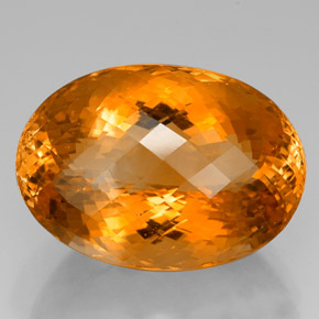 Citrino amarelo natural 66,07ct, corte oval, VVS