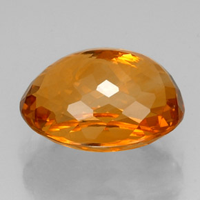 Citrino laranja natural 14,85ct, corte oval, VVS