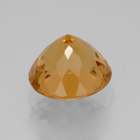Citrino Amarelo Dourado Natural 3.30ct, Corte Redondo, IF