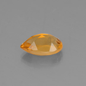 Citrino amarelo natural 0,78ct, formato de pêra, VVS-VS