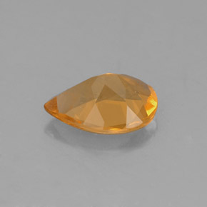 Citrino amarelo natural 0,88ct, formato de pêra, VS