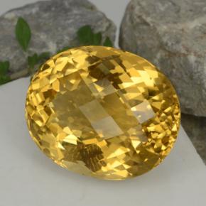 Citrino Amarelo dourado Natural 48.19ct, Corte Oval, VVS