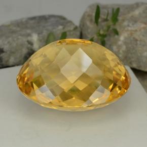 Citrino Amarelo dourado Natural 48.19ct, Corte Oval, VVS