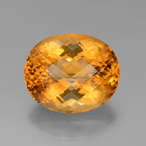 Citrino ouro natural 60,77ct, corte oval, VVS