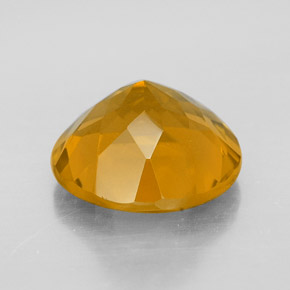 Citrino Amarelo Dourado Natural 5.49ct, Corte Redondo, VVS