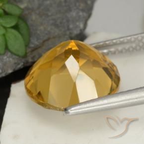 Citrino Light Brownish Golden  Natural 4.48ct, Redondo, VS