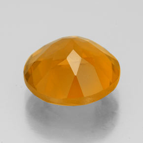 Citrino amarelo natural 4,40ct, corte redondo, VVS