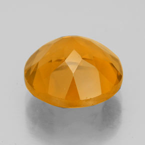 Citrino ouro natural 4,60ct, corte redondo, VVS
