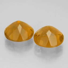 Pedras preciosas de citrino amarelo natural de  ct, corte redondo, VVS
