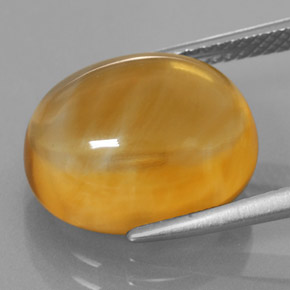 Citrino amarelo natural 8,07ct, corte oval, transparente