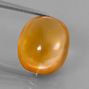 Citrino laranja natural 7,81ct, corte oval, transparente