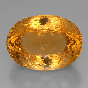 Citrino amarelo natural 53,06ct, corte oval, IF