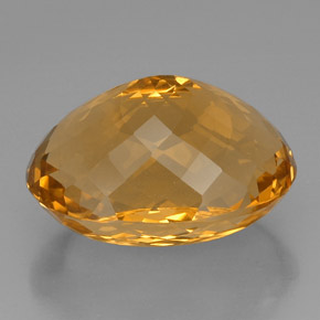 Citrino amarelo natural 53,06ct, corte oval, IF