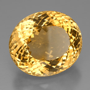 Citrino amarelo natural 57,19ct, corte oval, VVS