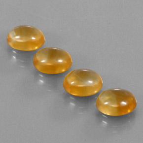 Pedras preciosas de citrino dourado natural de 12,23 ct, corte oval, transparente