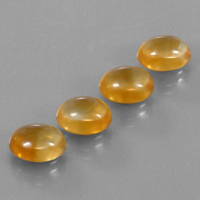 Pedras preciosas de citrino dourado natural de 12,23 ct, corte oval, transparente
