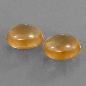 Pedras preciosas de citrino laranja natural de  ct, corte oval, transparente