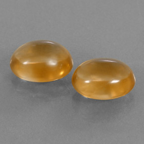 Pedras preciosas de citrino dourado natural de 5,44 ct, corte oval, transparente
