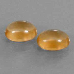 Pedras preciosas de citrino laranja natural de  ct, corte oval, transparente