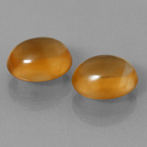 Pedras preciosas de citrino dourado natural de 5,89 ct, corte oval, transparente