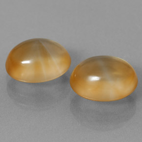 Pedras preciosas de citrino dourado natural de 5,96 ct, corte oval, transparente