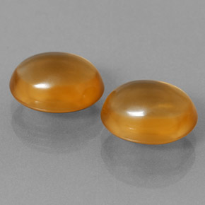 Pedras preciosas de citrino laranja natural de  ct, corte oval, transparente