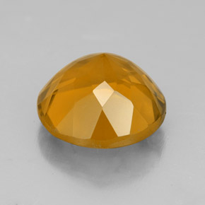 Citrino amarelo natural 5,99ct, corte redondo, VS