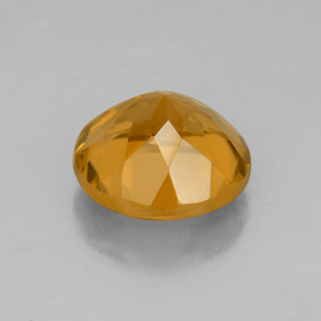 Citrino amarelo natural 4,30ct, corte redondo, VVS-VS