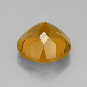 Citrino ouro natural 5,93ct, corte redondo, VVS
