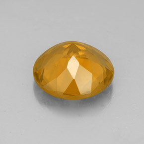 Citrino amarelo natural 3,90ct, corte redondo, VS