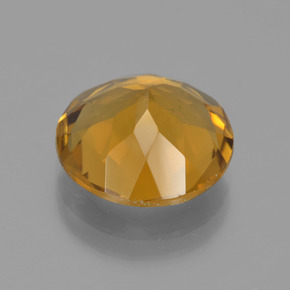 Citrino amarelo natural 5,14ct, corte redondo, VVS-VS