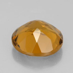 Citrino laranja natural 5,44ct, corte redondo, VVS-VS