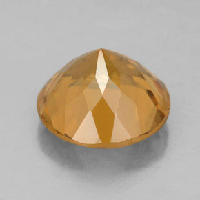 Citrino amarelo natural 5,74ct, corte redondo, VVS-VS