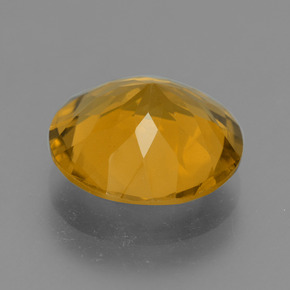 Citrino dourado natural 4,77ct, corte redondo, VS