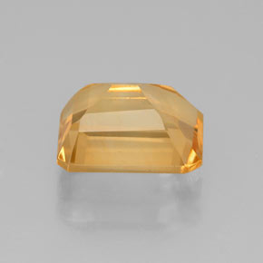 Citrino amarelo natural 2,18ct, corte esmeralda, VS