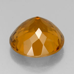 Citrino amarelo natural 19,84ct, corte redondo, VVS-VS