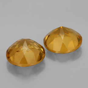Pedras preciosas de citrino ouro natural de  ct, corte redondo, VS