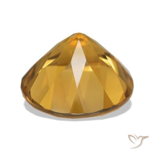 Citrino Laranja Médio Natural 7.91ct, Redondo, VS