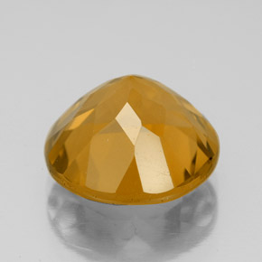 Citrino ouro natural 5,52ct, corte redondo, VVS