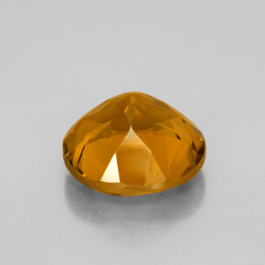 Citrino dourado natural 5,78ct, corte redondo, VVS-VS