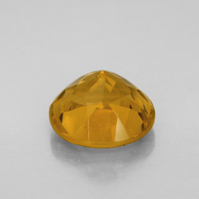 Citrino dourado natural 5,56ct, corte redondo, VVS-VS