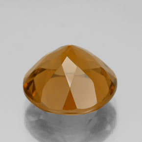 Citrino dourado natural 5,59ct, corte redondo, VVS
