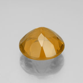 Citrino ouro natural 4,30ct, corte redondo, VVS