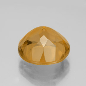 Citrino Laranja escuro-dourado Natural 5.91ct, Corte Redondo, VS