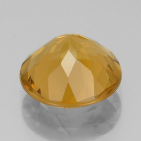 Citrino dourado natural 4,00ct, corte redondo, VVS-VS