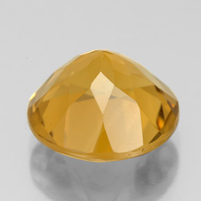 Citrino dourado natural 5,40ct, corte redondo, VS