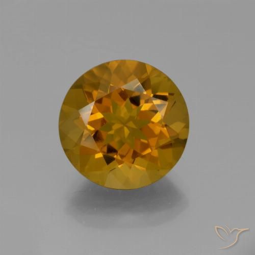 8.85ct Natural Marrom dourado Citrino, Redondo, VS