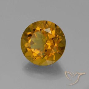 Citrino Marrom dourado Natural 8.85ct, Redondo, VS