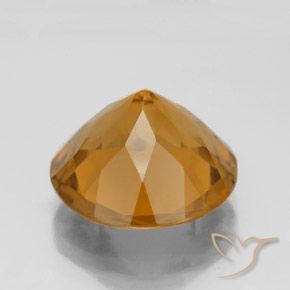 Citrino Laranja-Ouro Natural 7.69ct, Redondo, VS